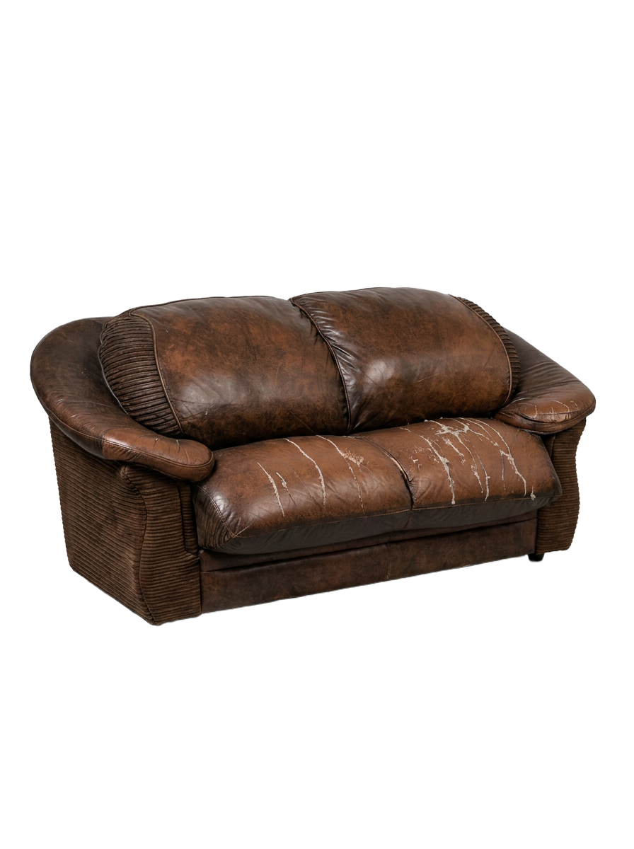 Vintage Leather Loveseat